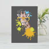 Programme Amoureux des girafes Girafe mignonne avec des lune (Debout devant)