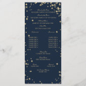 Programme Ancre nautique Starry Sky Marine bleu et or (Dos)