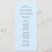 Programme Andrea Bleu Céleste Élégant Mariage (Dos)