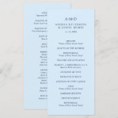 Programme Andrea Bleu Céleste Élégant Mariage (Devant / Derrière)