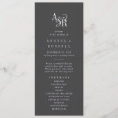 Programme ANDREA Minimal Gras Moderne Moody Mariage gris fon (Devant)