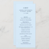 Programme Andrea Sky Blue Mariage élégant (Devant / Derrière)