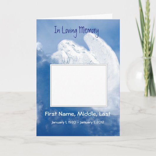 Programme Ange funèbre de programme, écriture sainte, (Devant)