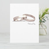 Programme Anneaux entrelacés or BLK - Ordre du jour/Cérémoni (Debout devant)