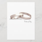 Programme Anneaux entrelacés or BLK - Ordre du jour/Cérémoni (Devant)