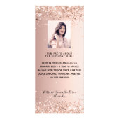 Programme anniversaire rose or photo faits amusant (Dos)