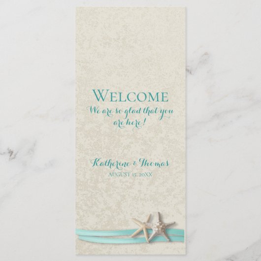 Programme Aqua Starfish Beach Mariage Itinéraire (Dos)