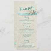 Programme Aqua Starfish Beach Mariage Itinéraire (Devant / Derrière)