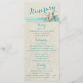 Programme Aqua Starfish Beach Mariage Itinéraire (Devant)