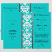 Programme Aqua White Mariage damassé (Devant / Derrière)