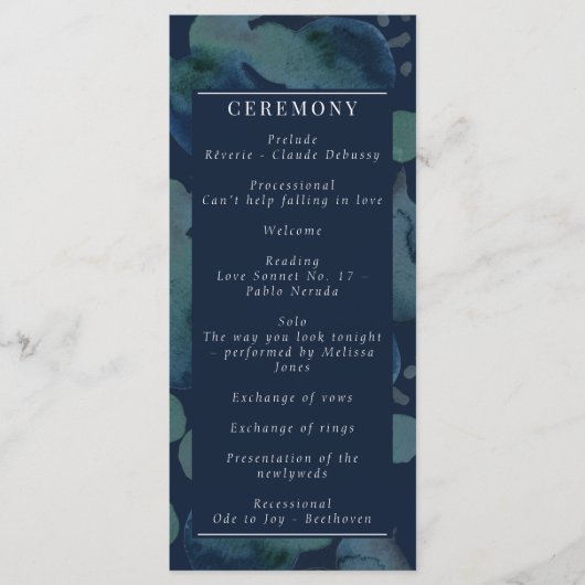 Programme Aquarelle Abstraite Emerald de la marine moderne (Devant)