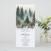 Programme Aquarelle Arbres Rustiques Wilderness Wedding Prog (Debout devant)