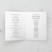 Programme Aquarelle Bleu Fleurs Anchor Naissance Mariage (Intérieur)