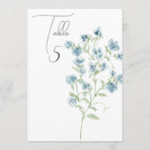 Programme Aquarelle bleue Numéro de tableau floral (Dos)