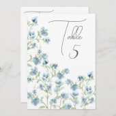 Programme Aquarelle bleue Numéro de tableau floral (Devant / Derrière)