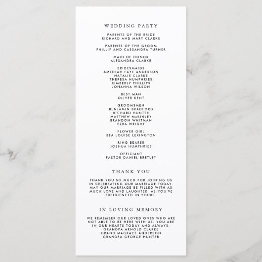 Programme Aquarelle Blue Hydrangea Floral Garland Mariage (Dos)