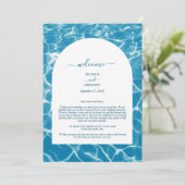 Programme Aquarelle Blue Ocean Beach Mariage Itinéraire (Debout devant)