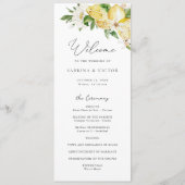 Programme Aquarelle Citrus Citrus Vert Mariage Floral (Devant)