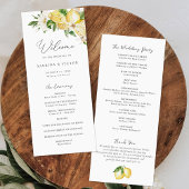 Programme Aquarelle Citrus Citrus Vert Mariage Floral
