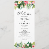 Programme Aquarelle Fleurs tropicales Mariage d'été (Devant)