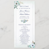 Programme Aquarelle Floral Élégant Mariage de bouquet d'aném (Devant)