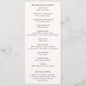 Programme Aquarelle Floral Rustique Automne Chaud Mariage d' (Dos)