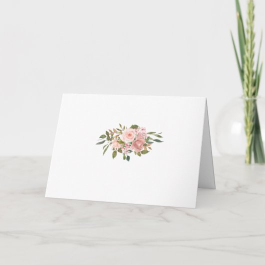 Programme Aquarelle florale Blush Mariage rose (Dos)