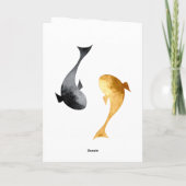 Programme Aquarelle Koi Fish Mariage (Dos)
