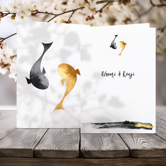 Programme Aquarelle Koi Fish Mariage
