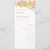 Programme Aquarelle Mariage plat Citrus (Devant)