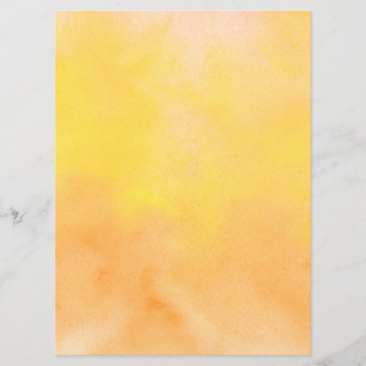 Programme Aquarelle orange jaune aquarelle peinture Art (Devant)