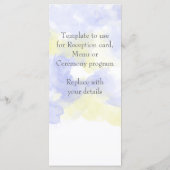 Programme Aquarelle Papillon Périwinkle Lemon Program Rack (Dos)