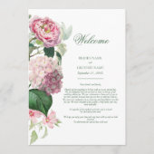 Programme Aquarelle romantique Fleurs roses Itinéraire Maria (Devant)
