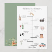 Programme Aquarelle rustique Illustrée Chronologie du jour d (Devant / Derrière)