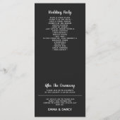 Programme Aquarelle rustique Mariage rose (Dos)