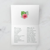 Programme Aquarelle Tropical Feuilles Beach Mariage (Intérieur)