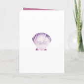 Programme Aquarelle violette Ocean Mermaid Shell repliée (Dos)
