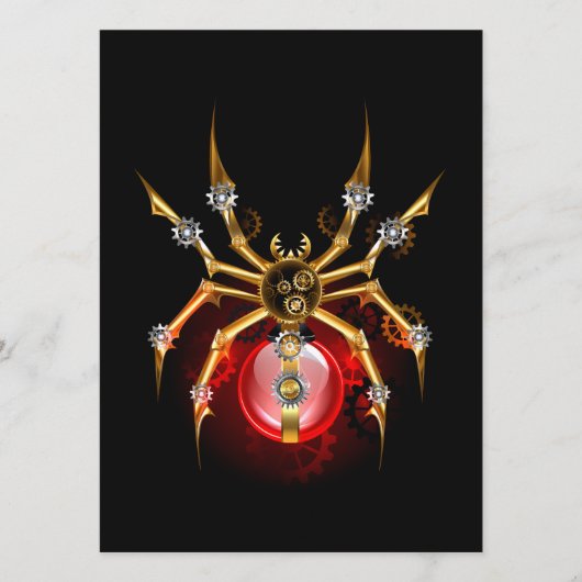 Programme Araignée en vapeur noire (Devant)