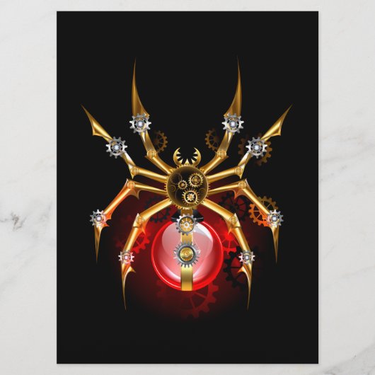 Programme Araignée en vapeur noire (Devant)