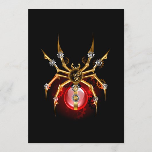 Programme Araignée en vapeur noire (Devant)