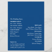 Programme Arbre de chêne bleu, Mariage rustique et minimalis (Dos)