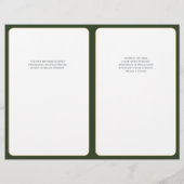 Programme Arbre de vie Mitzvah Couverture (Dos)