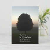 Programme Arbre Naturel Du Service Commémoratif Funéraire Su (Debout devant)