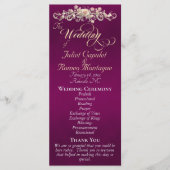 Programme Arc de rose - Mariage prune (Devant)