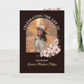 Programme Arc floral Brown foncé Photo célébrant la vie (Devant)