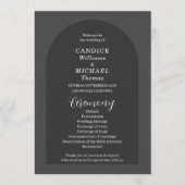 Programme Arc gris foncé simple moderne (Devant)