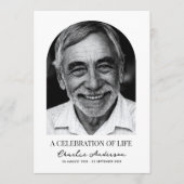 Programme Arc Moderne Photo Funérailles Ou Service Mémorial (Devant)