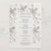 Programme Arche florale de roses 3D blanches (Dos)