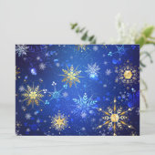 Programme Arrière - plan Bleu XMAS avec des flocons de neige (Debout devant)