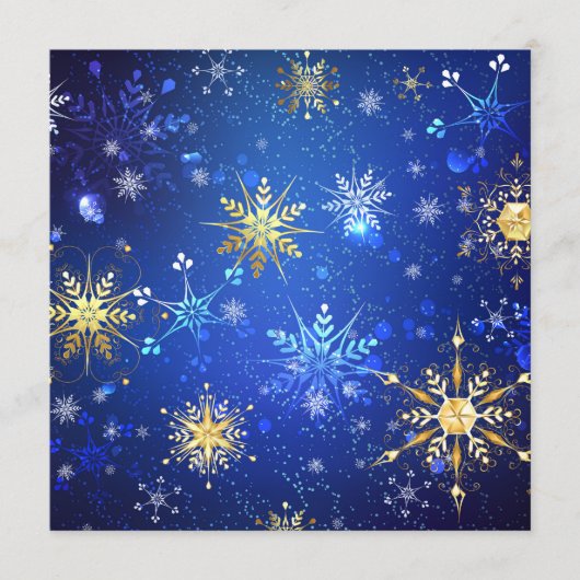 Programme Arrière - plan Bleu XMAS avec des flocons de neige (Devant)